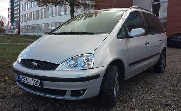 Vienaturių automobilių nuoma Šiauliai, Ford Galaxy 2002m